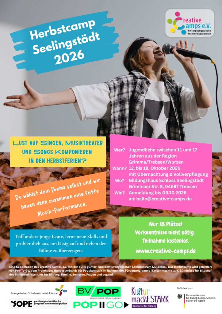 Plakat A4 Herbstcamp Seelingstädt 2026